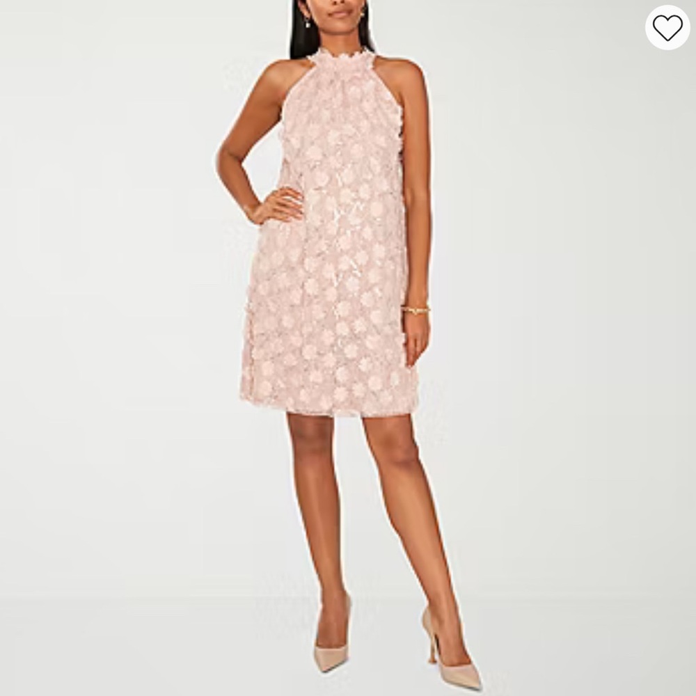 Altar'd State Pink Halter Sundress Mini